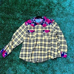 L&B Western Cowgirl Flannel Top